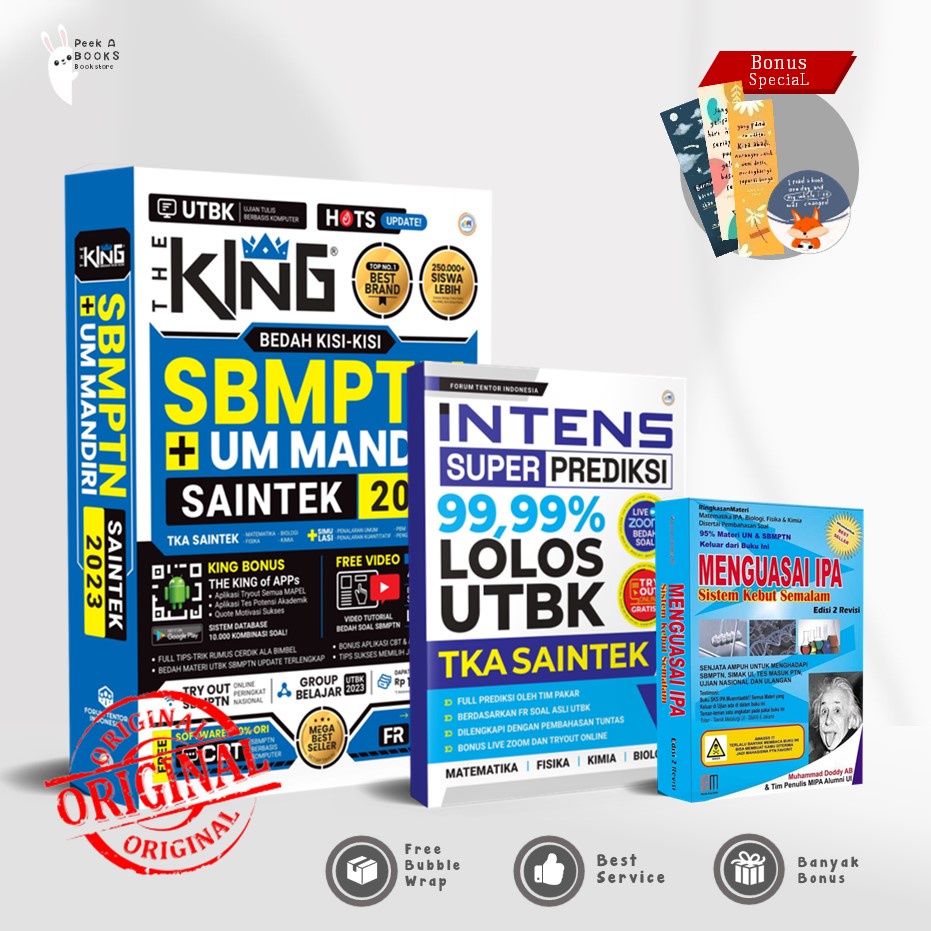 Jual Ori Super Murah Buku The King Bedah Kisi Kisi Sbmptn Saintek Um Mandiri