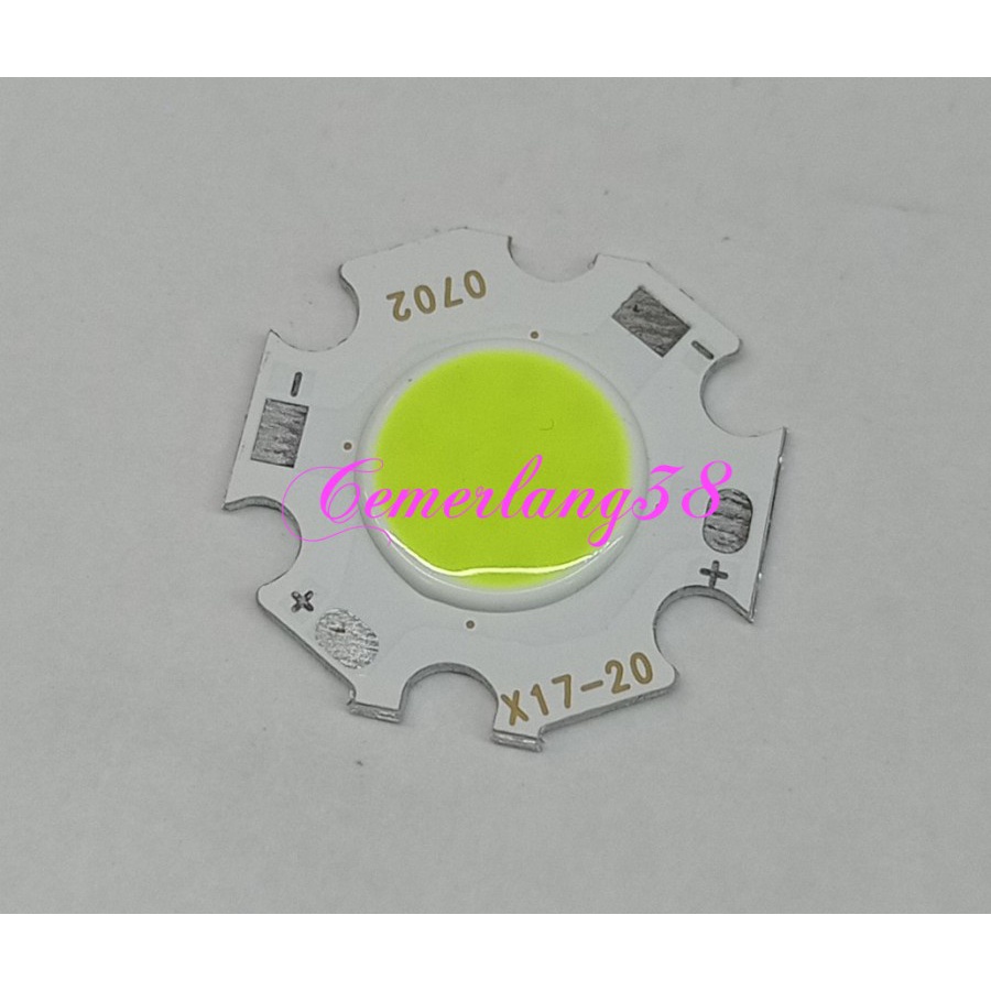 HPL 7W COB / High Power Hijau 10-20 mm LED 7 Watt Chips On Board green