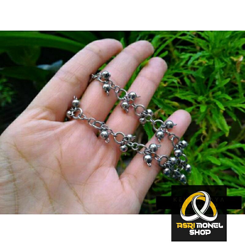 gelang baja putih/gelang monel/ anting baja putih/anting monel
