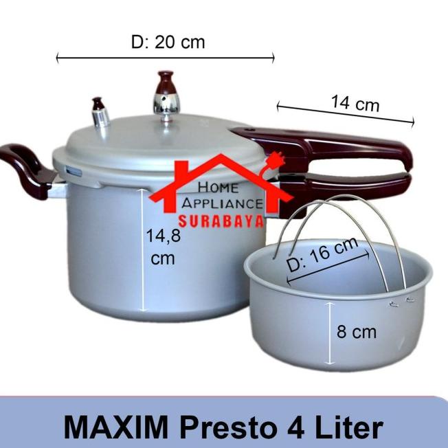 Panci PResto Maxim 4 Liter ST8 SZ Promo