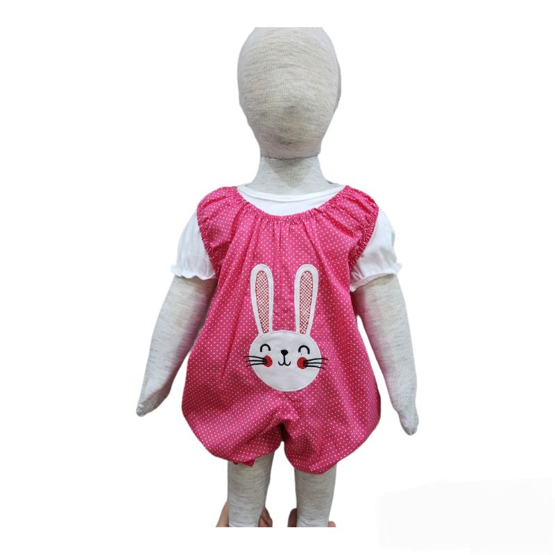 Baju bayi perempuan Stelan Jumpsuit bunny