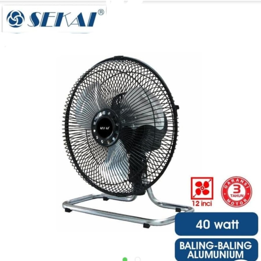 Sekai Kipas Angin Meja Dinding 2In1 12 Inch  HFN 1210 HFN1210 HFN-1210