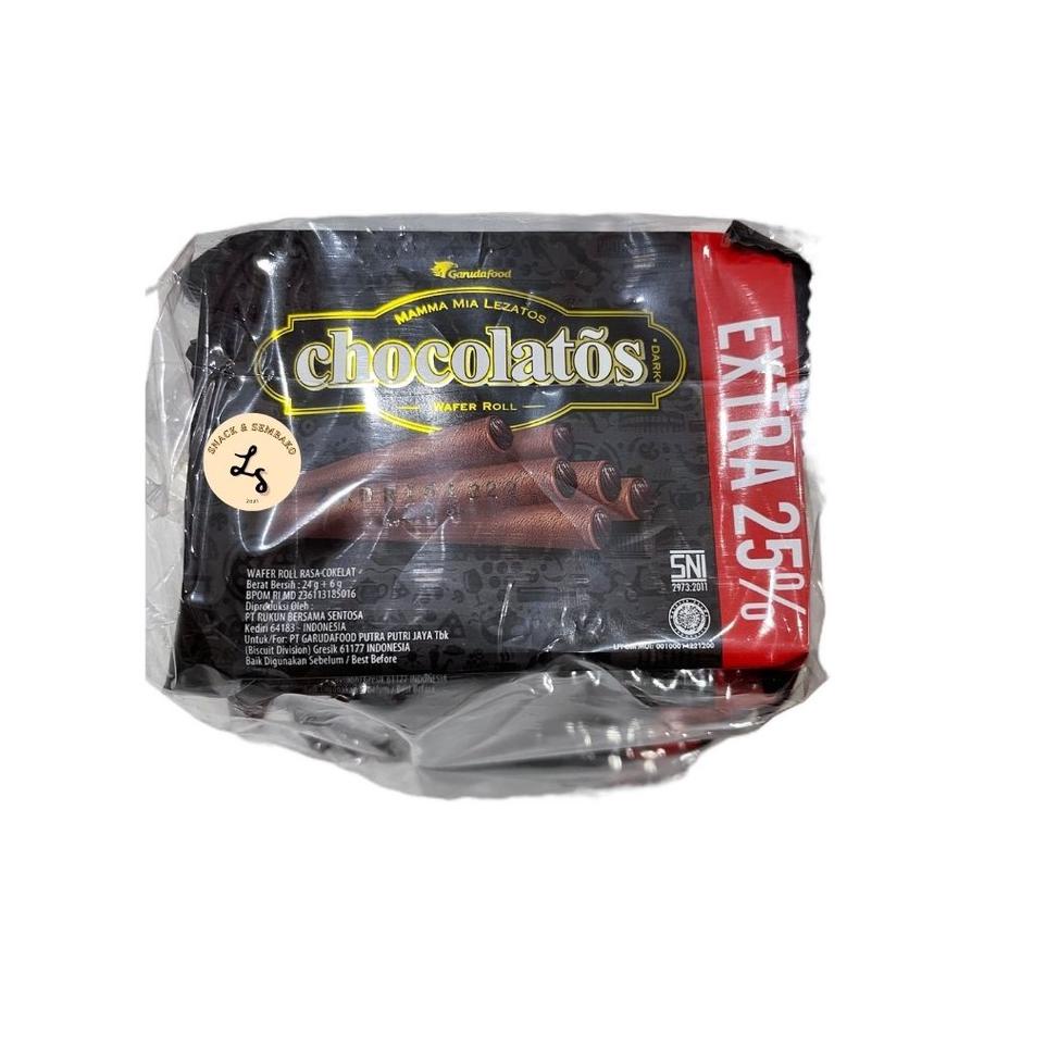 

TRC7o2Nc--Gery Chocolatos Wafer Roll Dark Mini 1 Pack Isi 10 pcs @24+6gr