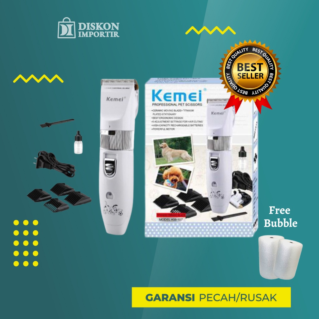 Mesin Cukur Bulu Hewan Pet Clipper KEMEI KM-107