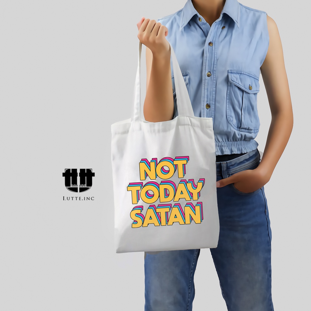 TERBARU Totebag Kanvas Premium Lutte.Inc Tote bag High Quality Series FullColor