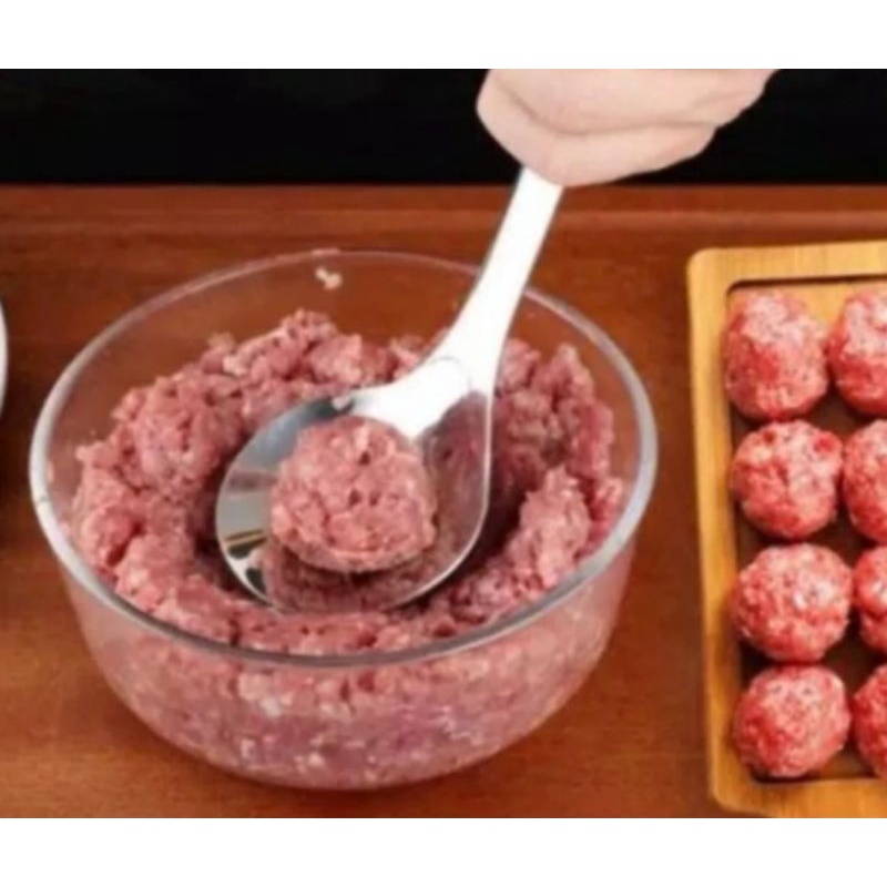SENDOK ALAT CETAKAN BAKSO STAINLESS TEBAL ANTI KARAT