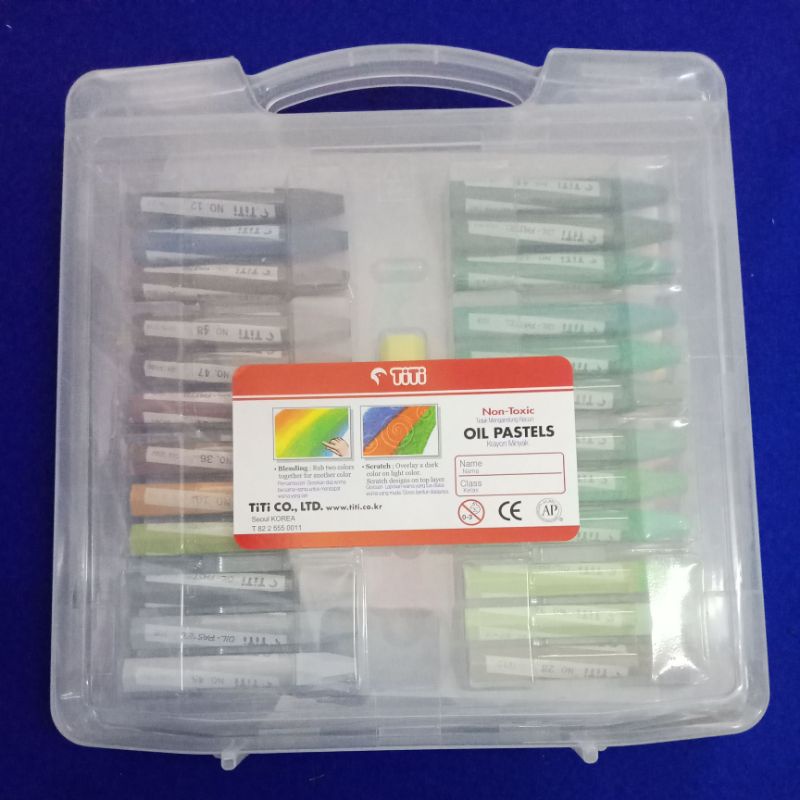 Titi Krayon Minyak 48 Warna / Crayon 48 Colors Oil Pastels