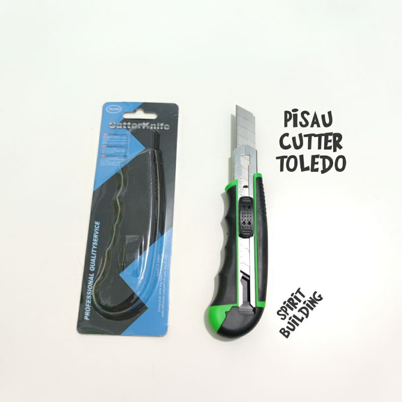 PISAU CUTTER BESAR TOLEDO 3 MATA PISAU CUTTER KNIFE