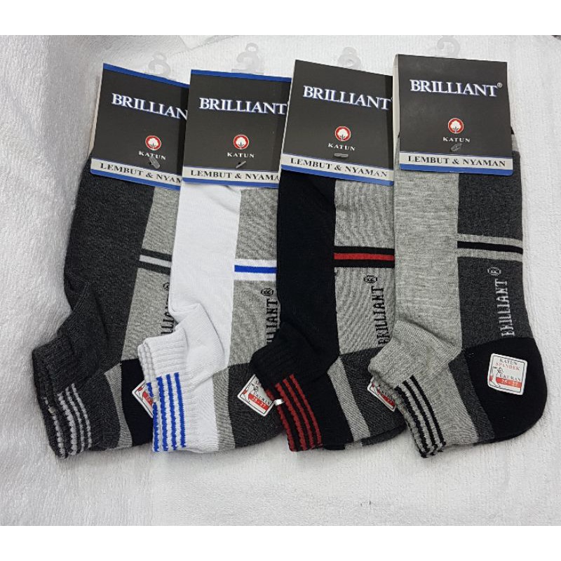 1 pcs kaos kaki sport merk brillyant