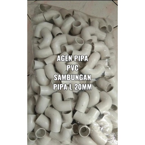 Sambungan L Pipa 20mm