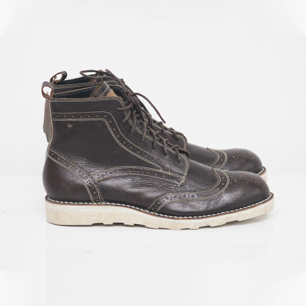 Sepatu Boots Wingtip Parta Porte Ungu