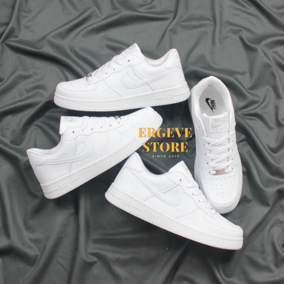 SEPATU PUTIH AIR FORCE 1 LV8 MID LOW PUTIH POLOS WANITA PRIA SNEAKERS FULL WHITE