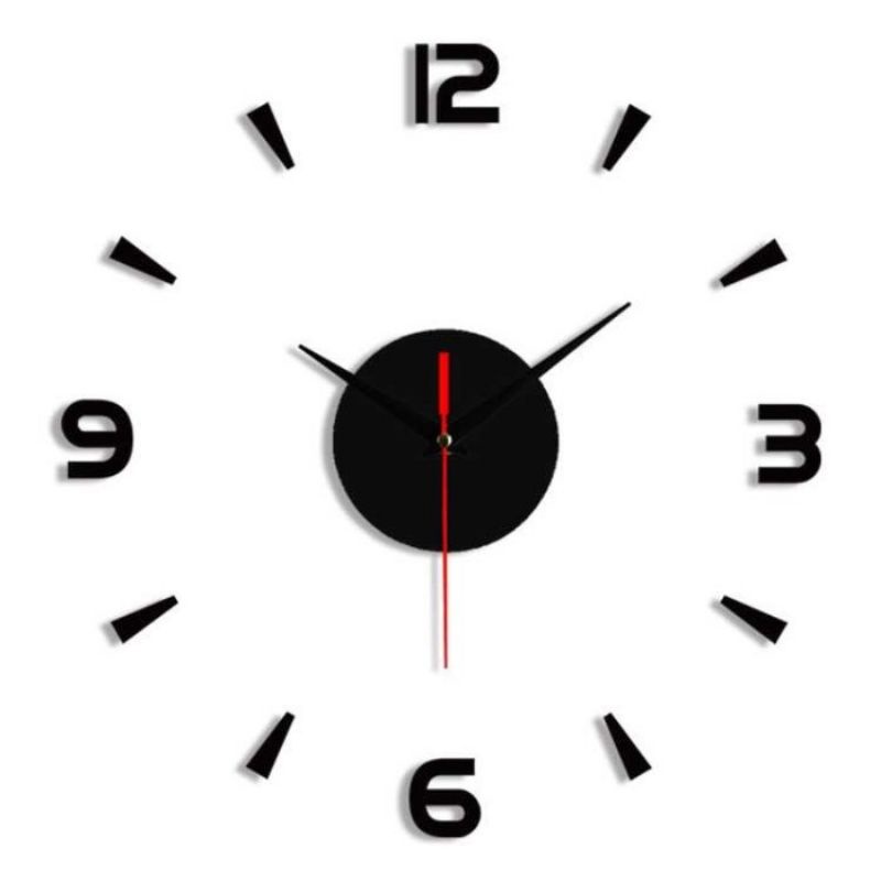 Jam Dinding Tempel DIY Analog 3D Giant Modern Clock / Jam Dinding