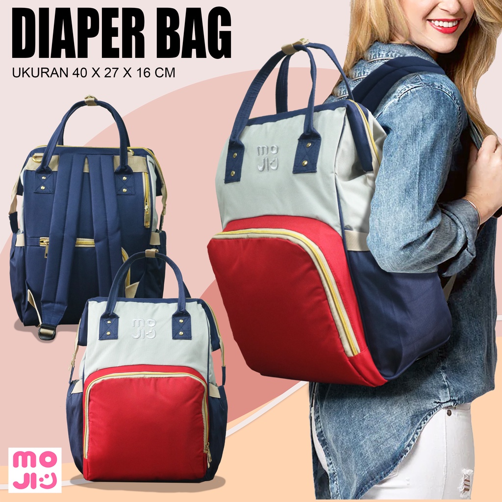 Tas Ransel Diaper Bag - Tas Perlengkapan Travelling Bayi - Backpack Multifungsi