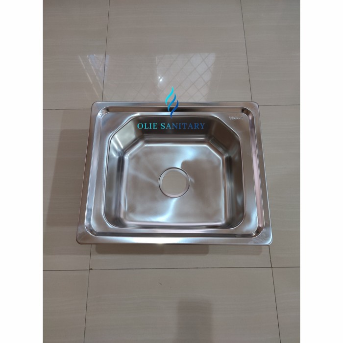 Bak Cuci Piring Todini Stainless Wastafel + Afur / 52Cm X 43Cm