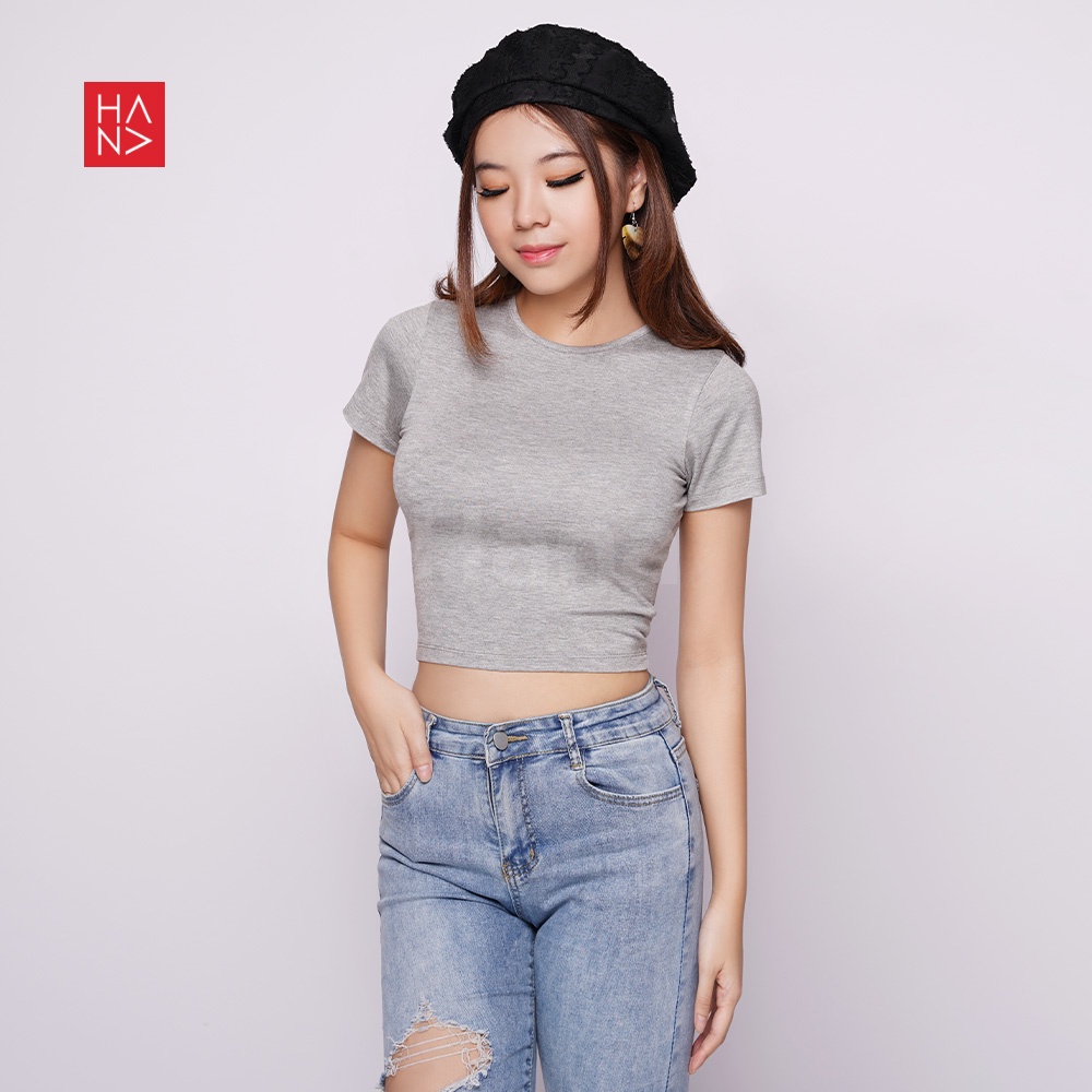 Hana Fashion - Naoi Backless Crop Top Korean Style / Atasan Wanita Kekinian - TS480