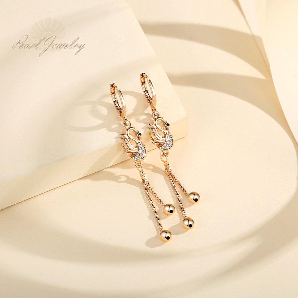 Y680 [COD✔] Wanita Fashion Korea Anting Anti Luntur Gantung Panjang Hias Rumbai Gaya Elegan Untuk Wanita Anting