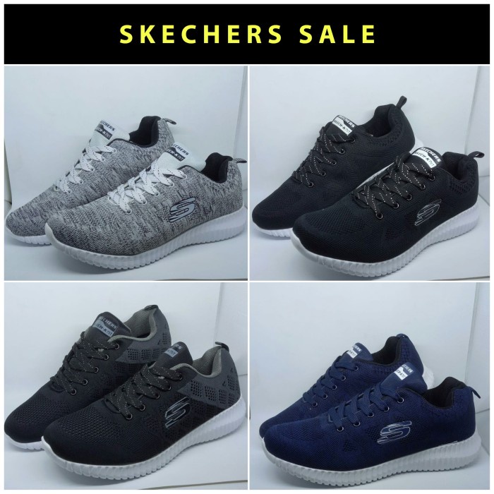 Skechers / Sepatu Pria / Skechers Elite Flex / Sepatu Lari /Sepatu Gym - ABU, 40