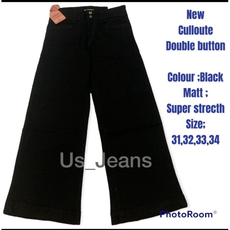 CELANA KULOT JUMBO FRONTLINE/KULOT KANCING READY 2WARNA SIZE 27 s/d 30