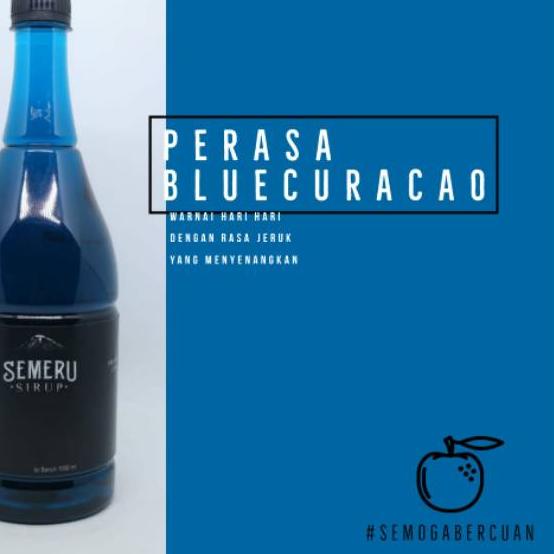

Original Semeru Sirup Perasa Bluecuracao kemasan 1000ml buruan