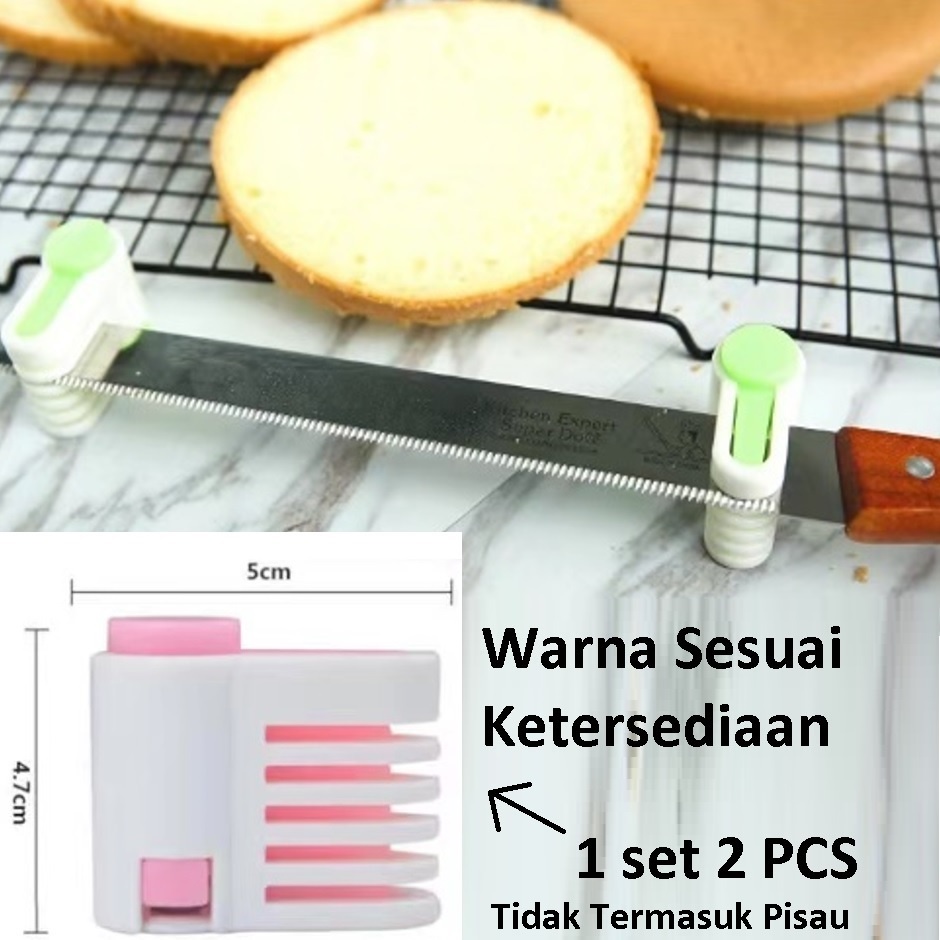 Pisau Adjustable Alat Untuk Pengukur Potongan Jarak Kue Cake Knive