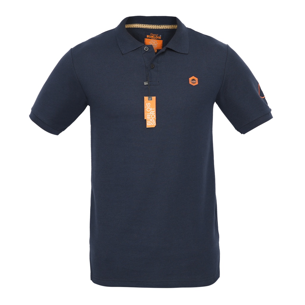 KAOS PIQUE KERAH PRIA / KAOS POLO SHIRT NAVY / KAOS KERAH LENGAN PENDEK BURLOIS