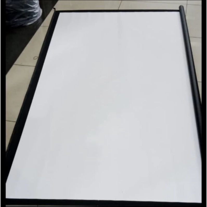 Bahan screen proyektor ukuran 244cmx244cm mattewhite