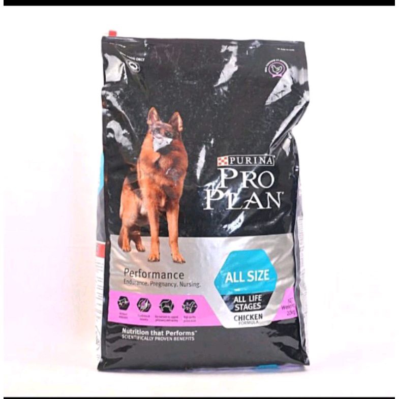 PRO PLAN DOG PERFORMANCE ALL SIZE CHIKEN 20kg -GOJEK ONLY- makanan anjing purina proplan good dogfood