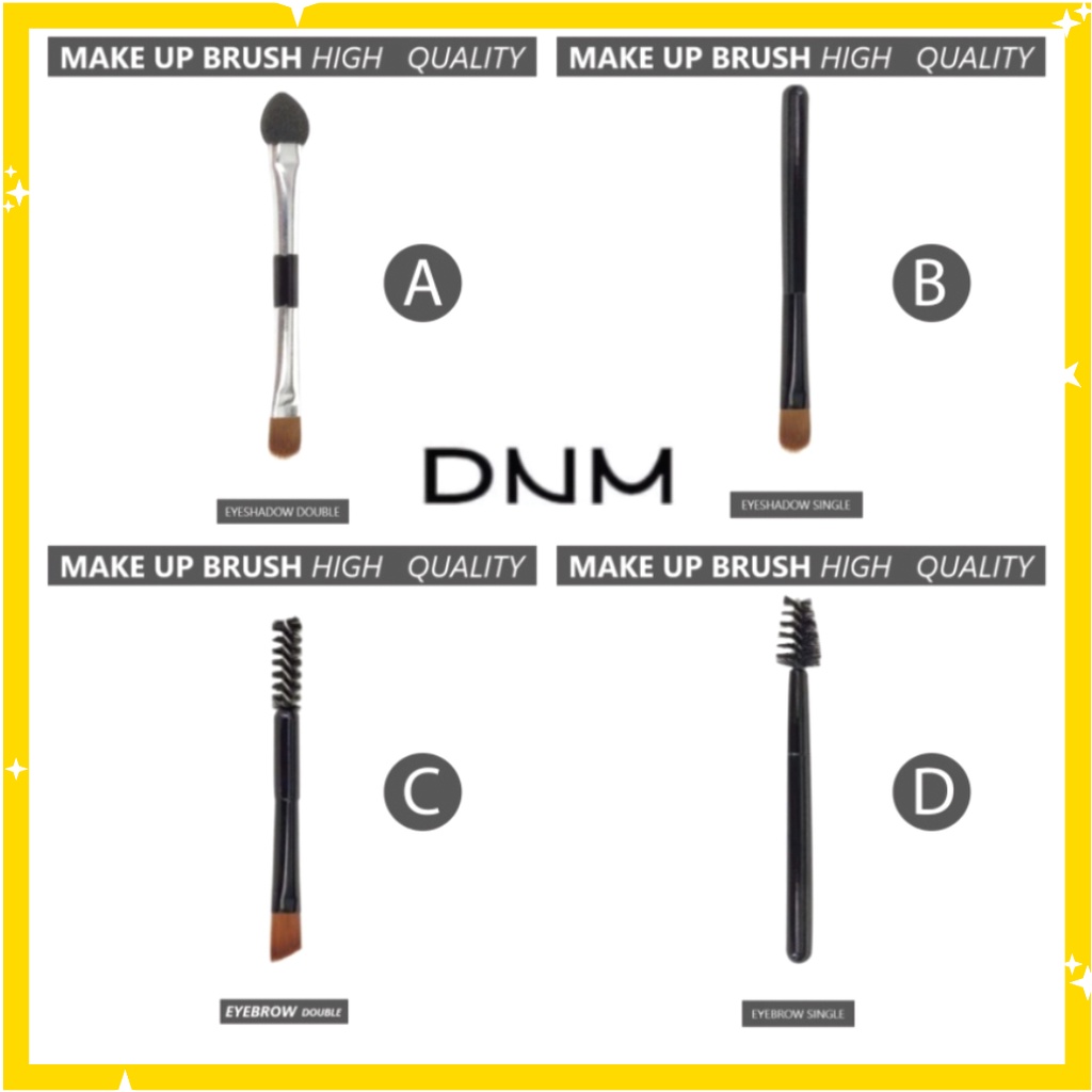 DNM Make Up Brush Kuas Rias Eyeshadow Eyebrow Bahan Lembut XX065