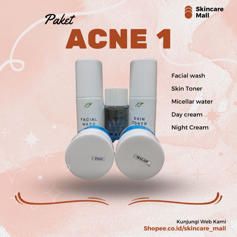 Naavagreen Paket Acne 1 Jerawat Ringan Beruntusan