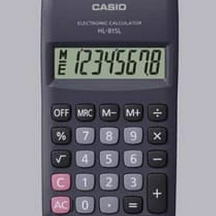 

POCKET CALCULATOR CASIO HL-815 L / KALKULATOR SAKU (DUS POLOS/NON DUS)