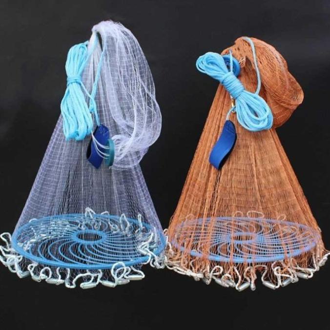 Jaring Ikan Lempar Siap Pakai Lipat Otomatis Jala Ikan Kecil Udang