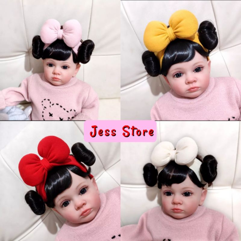 Bandana Wig Korea Poni Pita Cepol Kanan-Kiri / Bandana Rambut premium 03-3Th