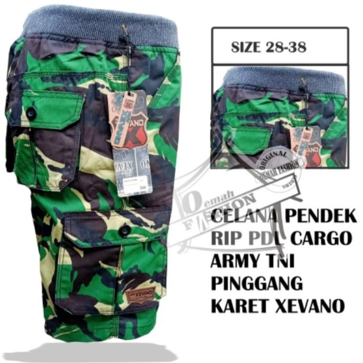 Langsung Order celana pendek pria cargo rib army xevano terlaris