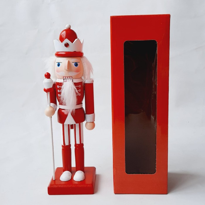 Hiasan Natal Nutcracker Santa Pajangan Kayu Prajurit Natal Nutcraker Kado Natal Harga Grosir Termurah