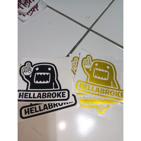 Cutting sticker cakar f**k oh shit stay humble low and slow hellabroke stiker bisa di tempel di media apapun barang apapun kualitas terjamin bahan oracal premium