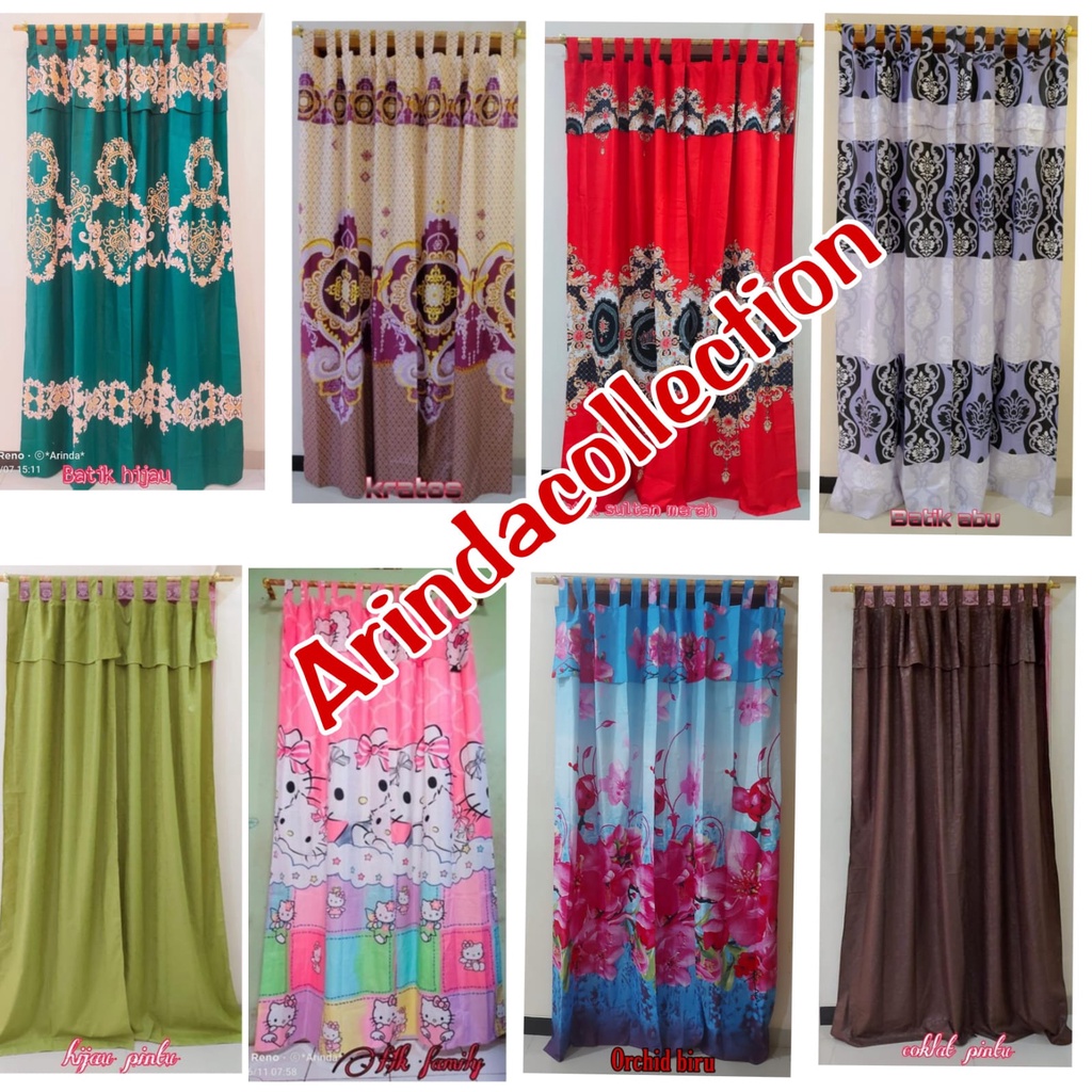 gorden pintu dan gorden jendela uk 80 x 200 cm
