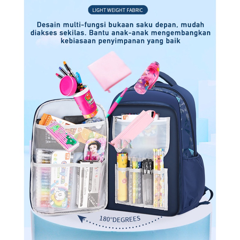 LNR Shop S-017 S-016 S-015 S-014 S-005 Tas Ransel Punggung Untuk Sekolah Anak Laki Laki TK - SD Kelas 1 2 3 4 5 6 Ransel School Bag Anak Tahan Air Bahan Polyester Ringan Lembut Nyaman Sekolah Dasar Taman Kanak Cowok Boy Playgroup Pre-K K1 K2 Kindergarten