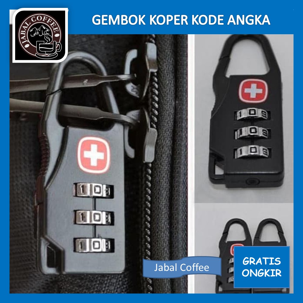 Gembok Tas Ransel Password / Gembok Koper Kode Angka / Gembok Tas Koper Travel