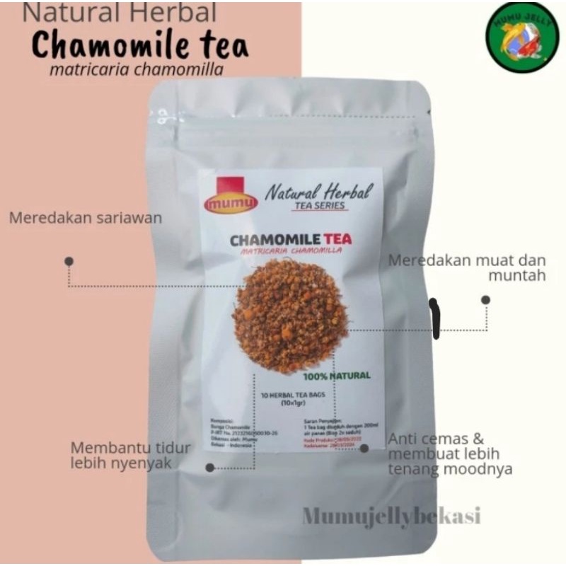 

CHAMOMILE TEA - TEH KAMOMIL - TEH HERBAL KESEHATAN ISI 10pcs