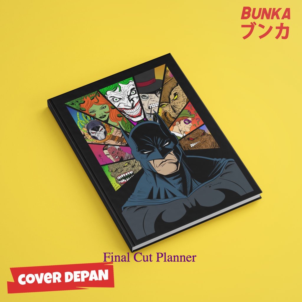

Notebook DC Batman Villain Hardcover A5 Skin Buku Tulis Catatan Notes Agenda Planner Jurnal .