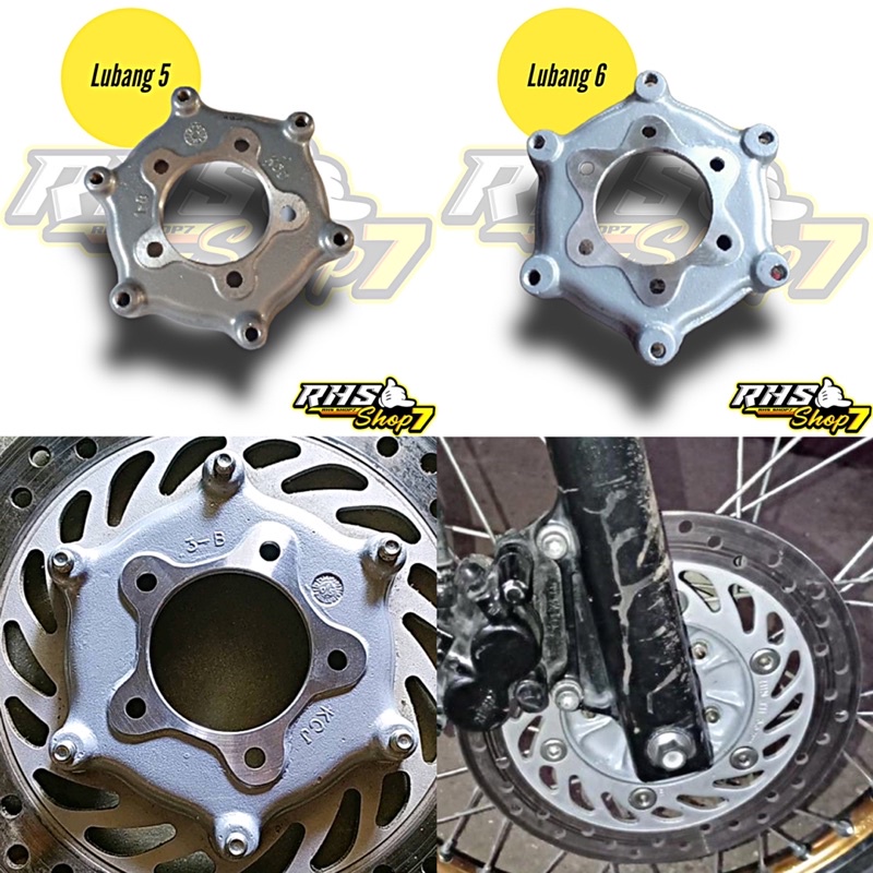 PLENDES ADAPTOR PIRINGAN MEGAPRO PLENDES ADAPTOR PIRINGAN TIGER LAMA BREKET DISK BRECKET CAKRAM CB G