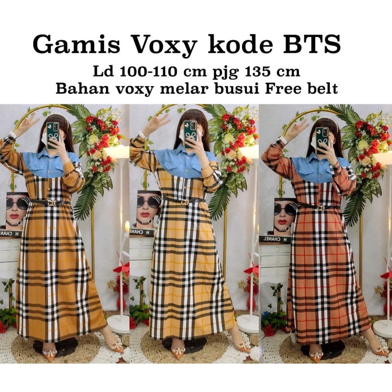 Gamis voxy busui kode BTS