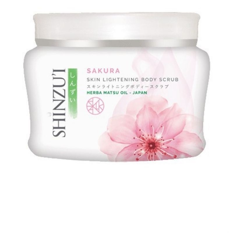 Aschosme SHINZUI Skin Lightening Body Scrub 200gr ~ Lulur Badan Shinzu'i