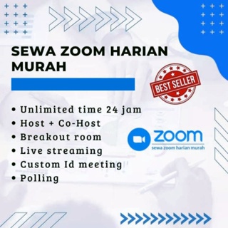 Zoom Unlimited Pro Harian (TERPERCAYA) 100 Peserta