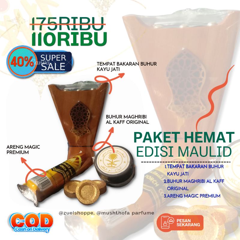 COD PRAPEN TEMPAT Paket Prapen Kayu Jati untuk Bakar Buhur Lengkap dengan Buhur Magribi dan Arang TE