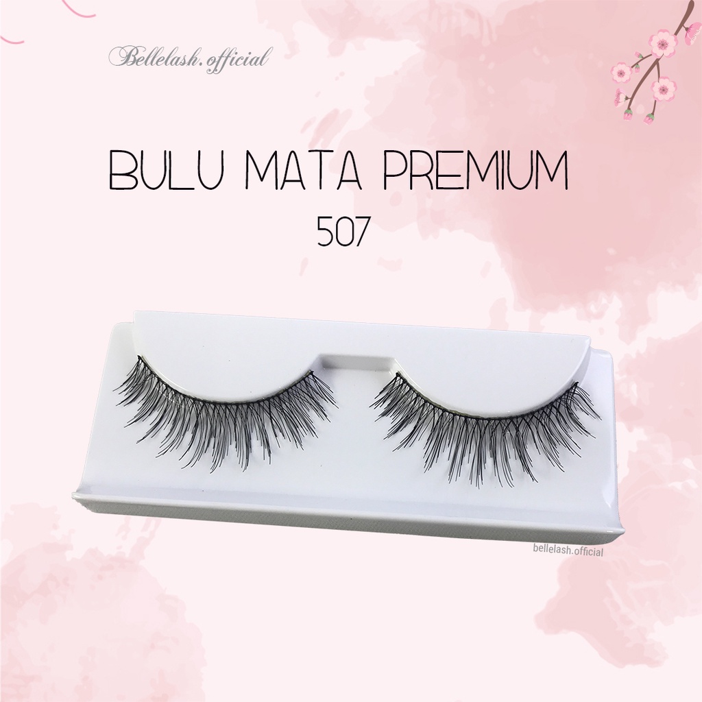 507 Bulu Mata Palsu Handmade Natural False Eyelash Eye Lashes Belle Eyelashes Premium