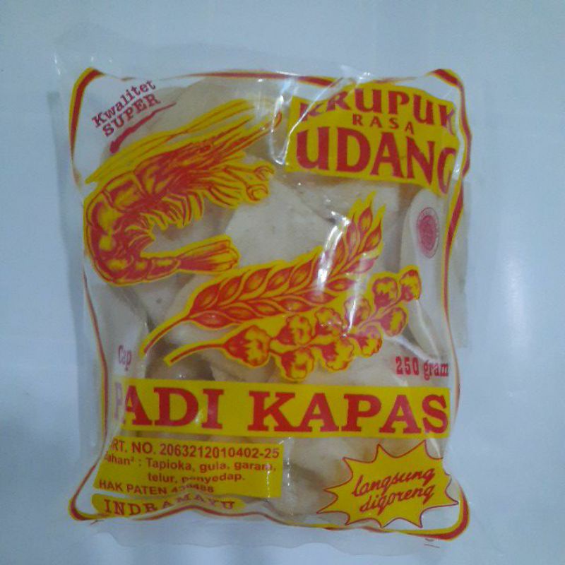 

Krupuk Udang Cap Padi Kapas Khas Indramayu Cirebon 250 Gram