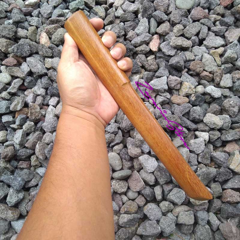 Tanto Pisau Kayu Bengkirai - Berkualitas - Alat Latihan Bela Diri - Souvenir unik - Merchandise kere