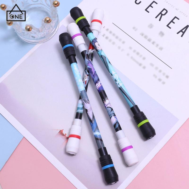 COD❤️Spinning Pen Murah LED Rotating Gaming Pen Oily Luminous Pen Balance Pen Fleksibel Untuk Pemula Berputar-A.one